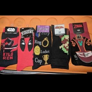 Lootcrate Sock pack NWT harry potter star wars ect